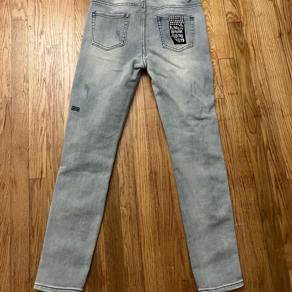 Ksubi Light Gray Slim Jeans for Men
